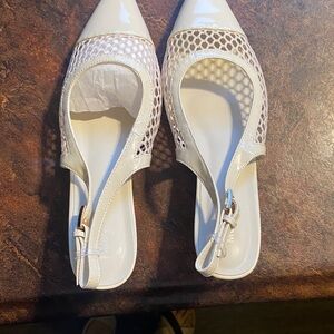 White Women's Flats 9 new